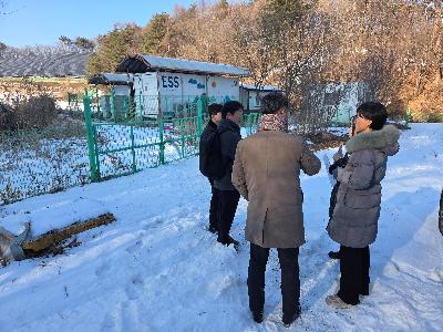 횡성군 현천리 태양광발전소 현장 방문